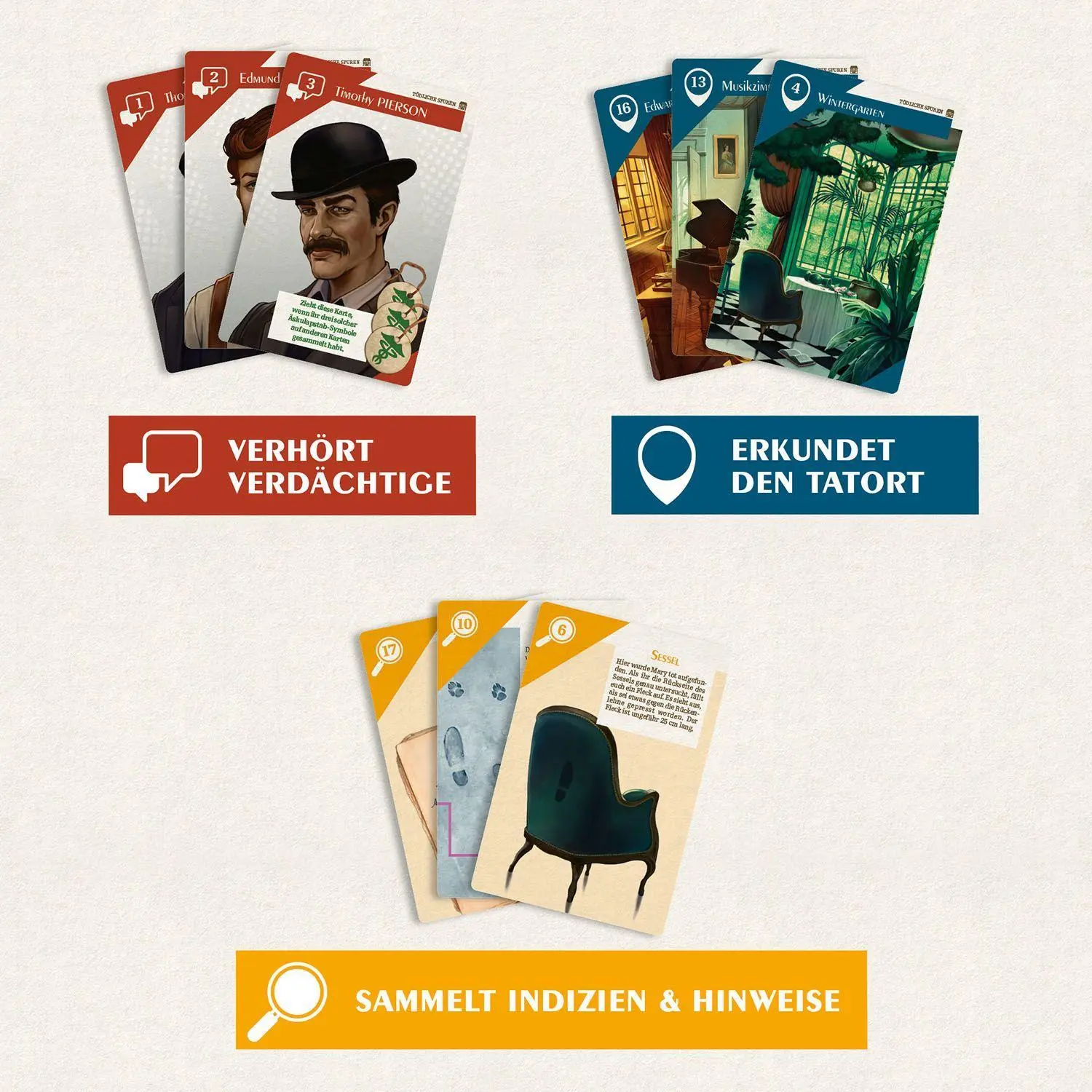 Bild: 4002051682897 | Suspects: Tödliche Spuren | Guillaume Montiage | Spiel | Brettspiel