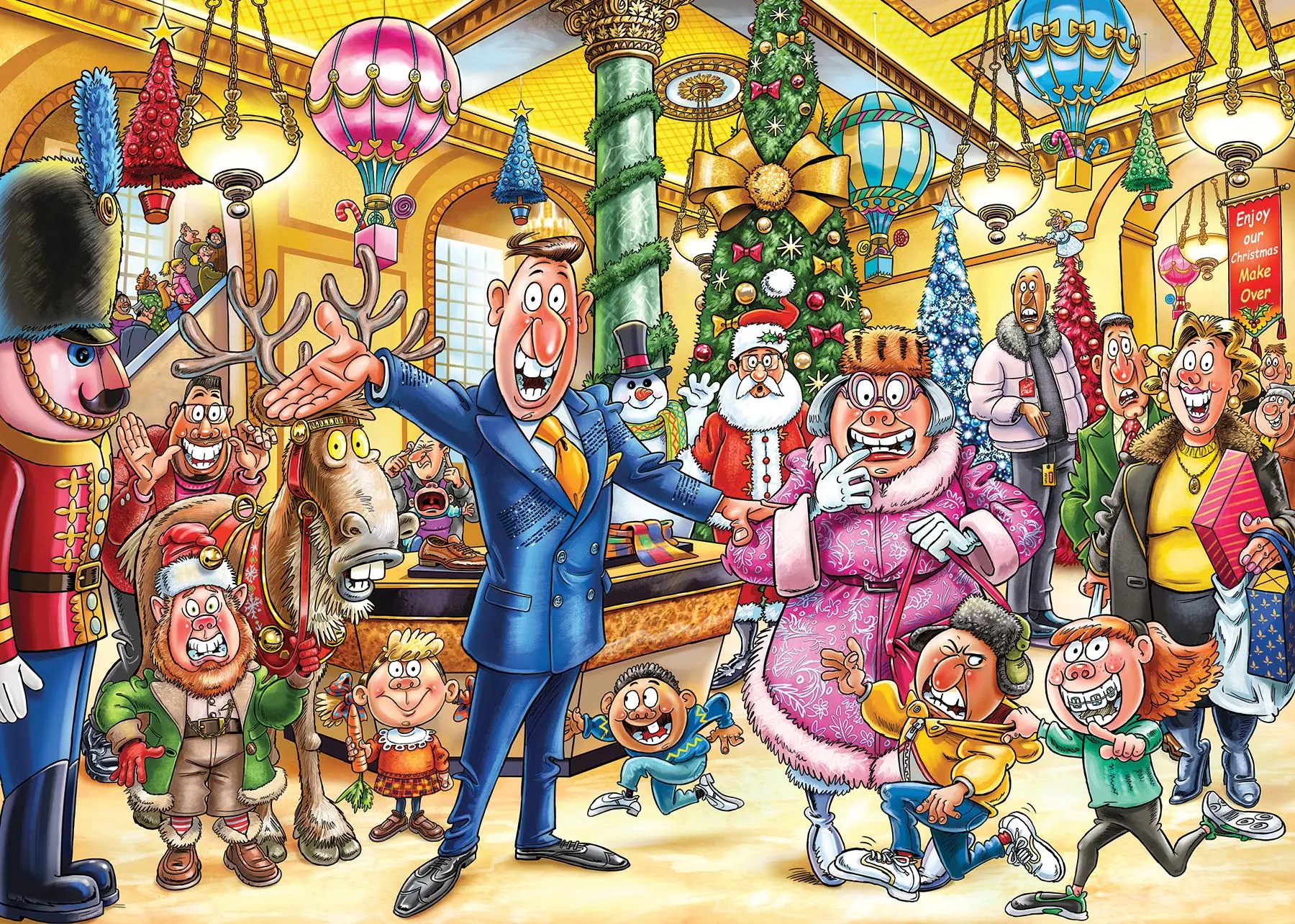 Bild: 8721017602897 | Wasgij Christmas 21 - Eine fröhliche Verwandlung (2x1000 Teile) | 2025
