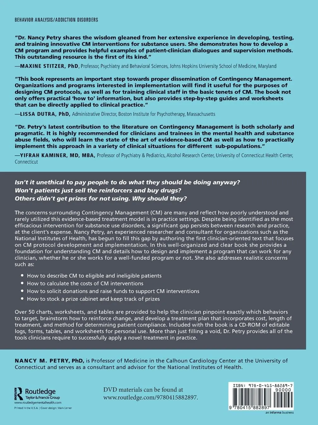 Rückseite: 9780415882897 | Contingency Management for Substance Abuse Treatment | Nancy M. Petry
