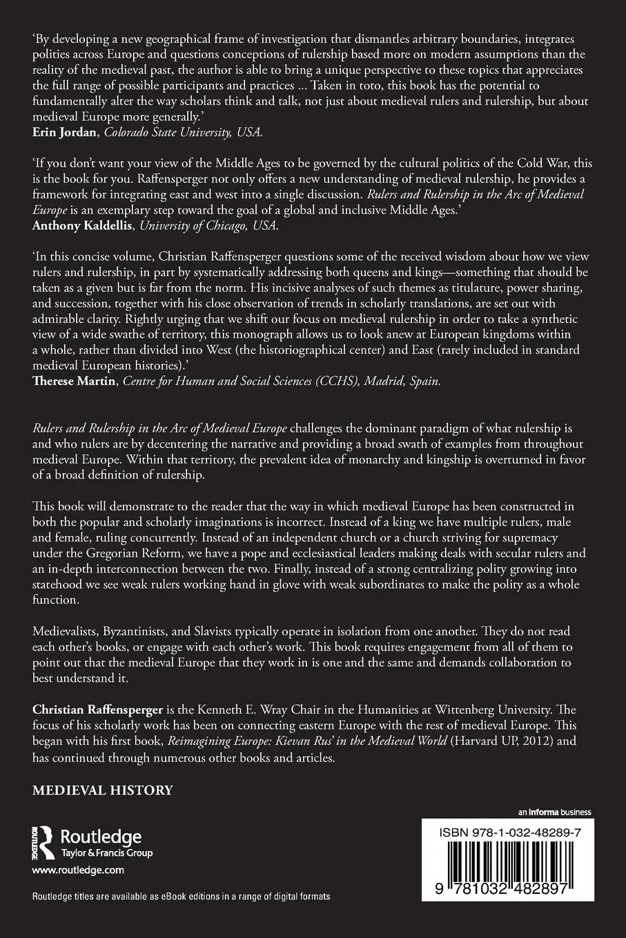 Rückseite: 9781032482897 | Rulers and Rulership in the Arc of Medieval Europe, 1000-1200 | Buch