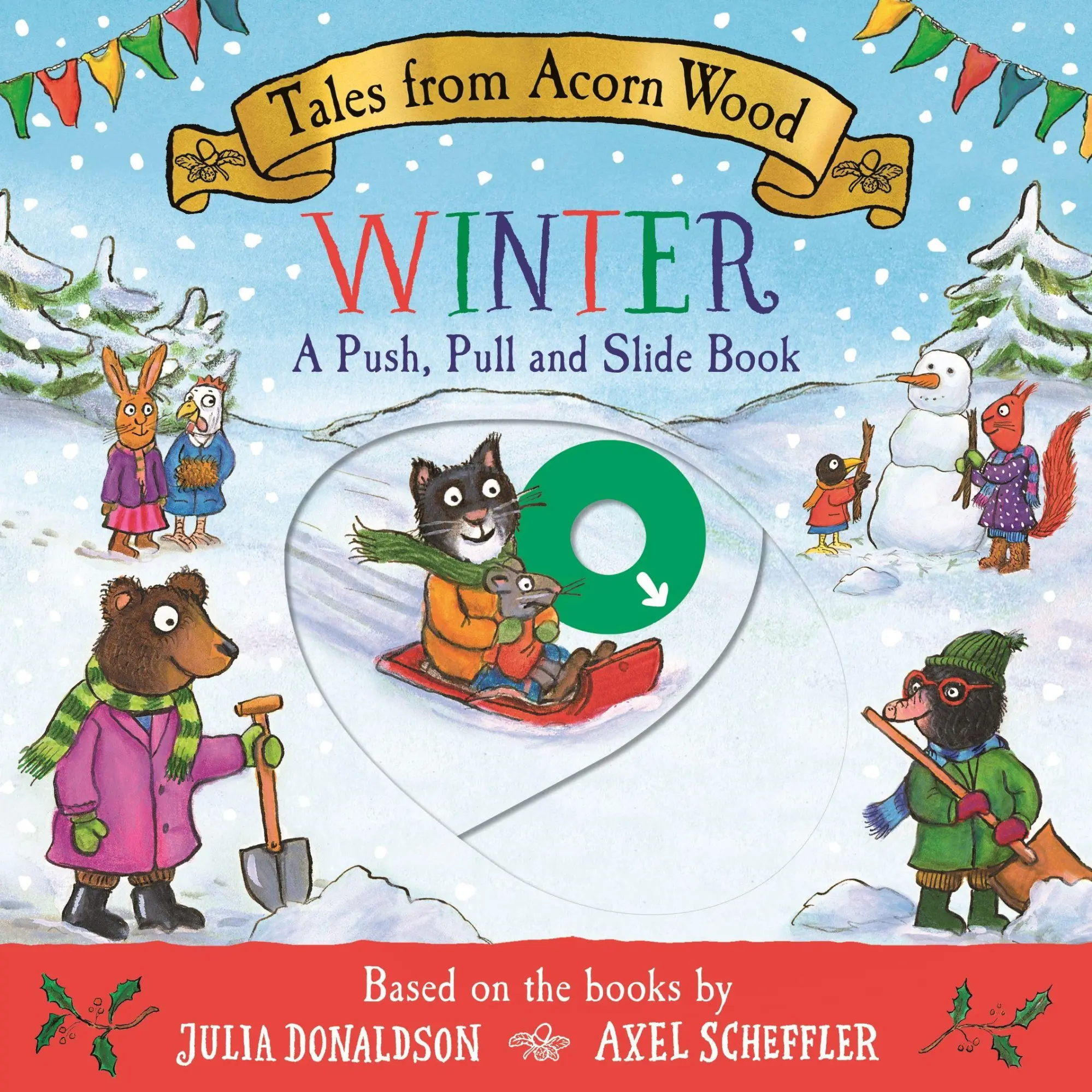 Cover: 9781035072897 | Tales from Acorn Wood: Winter: A Push, Pull and Slide Book | Donaldson