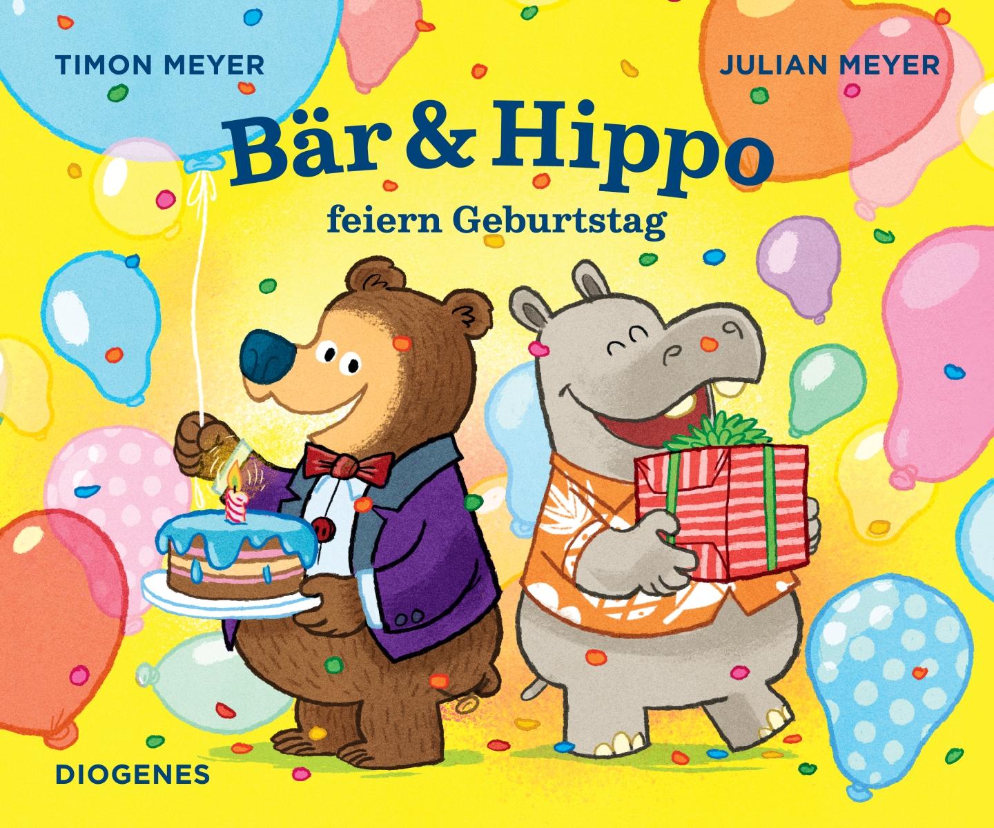 Cover: 9783257012897 | Bär &amp; Hippo feiern Geburtstag | Timon Meyer (u. a.) | Buch | 26 S.