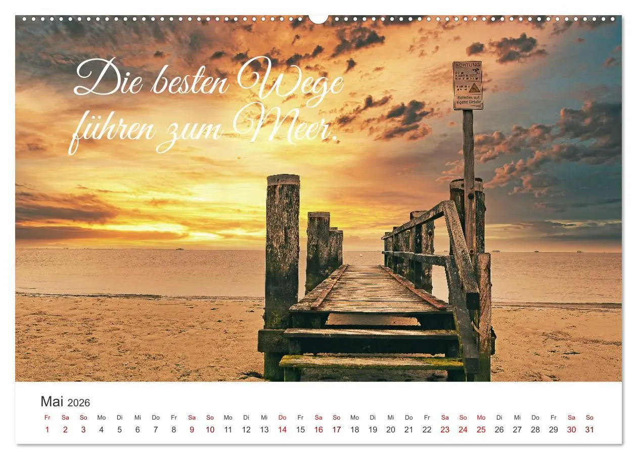 Bild: 9783457542897 | Lass uns ans Meer fahren (hochwertiger Premium Wandkalender 2026...