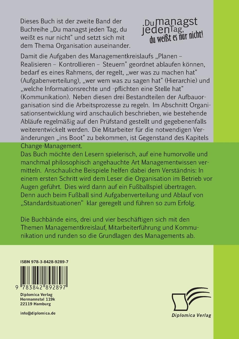 Rückseite: 9783842892897 | Du managst jeden Tag, du weißt es nur nicht - Praxisratgeber...