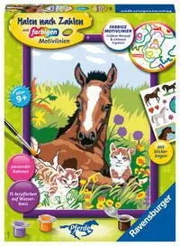 Cover: 4005556202997 | CreArt, Malen nach Zahlen Kinder - Süße Tierkinder | Spiel | 20299