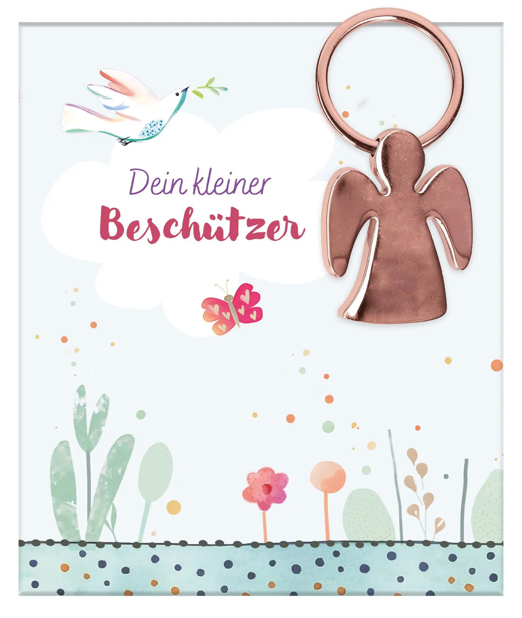 Cover: 4036526782997 | Engel-Schlüsselanhänger aus roségoldfarbenem Metall | 2-519069 | 2026