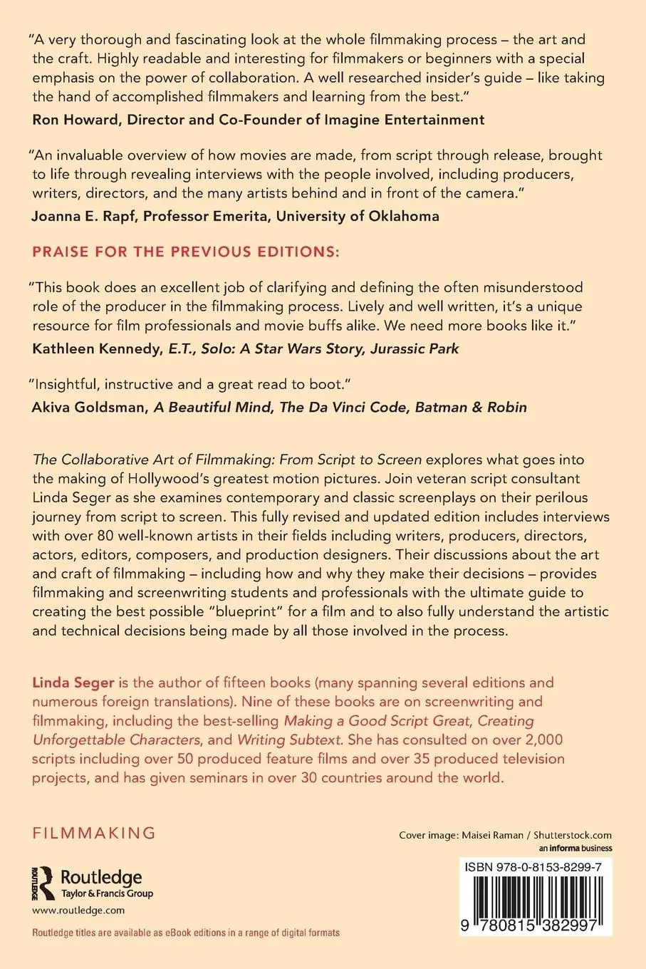 Rückseite: 9780815382997 | The Collaborative Art of Filmmaking | From Script to Screen | Seger