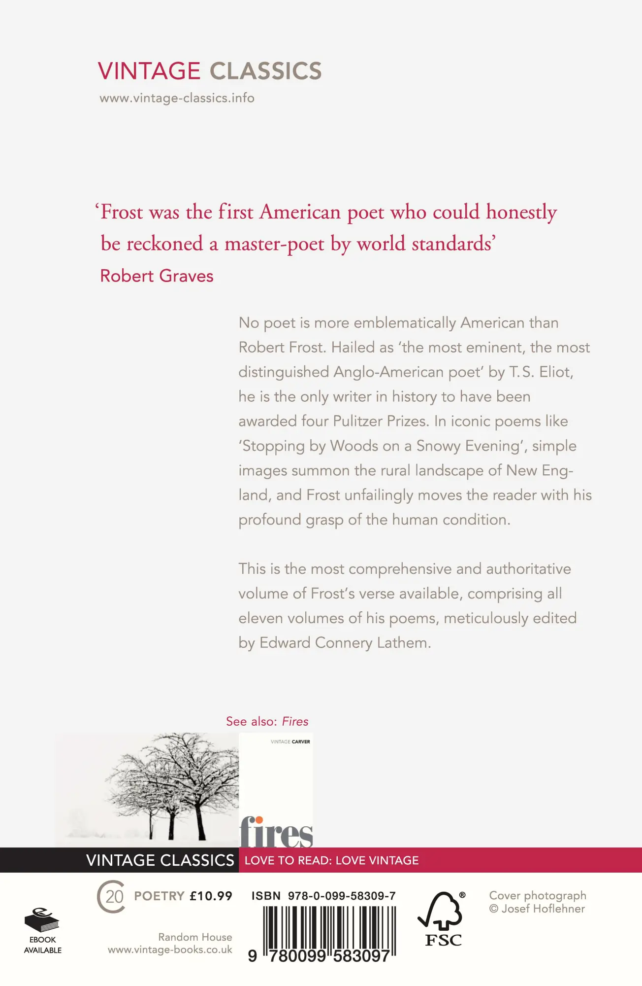 Rückseite: 9780099583097 | The Collected Poems | Robert Frost | Taschenbuch | Vintage Classics