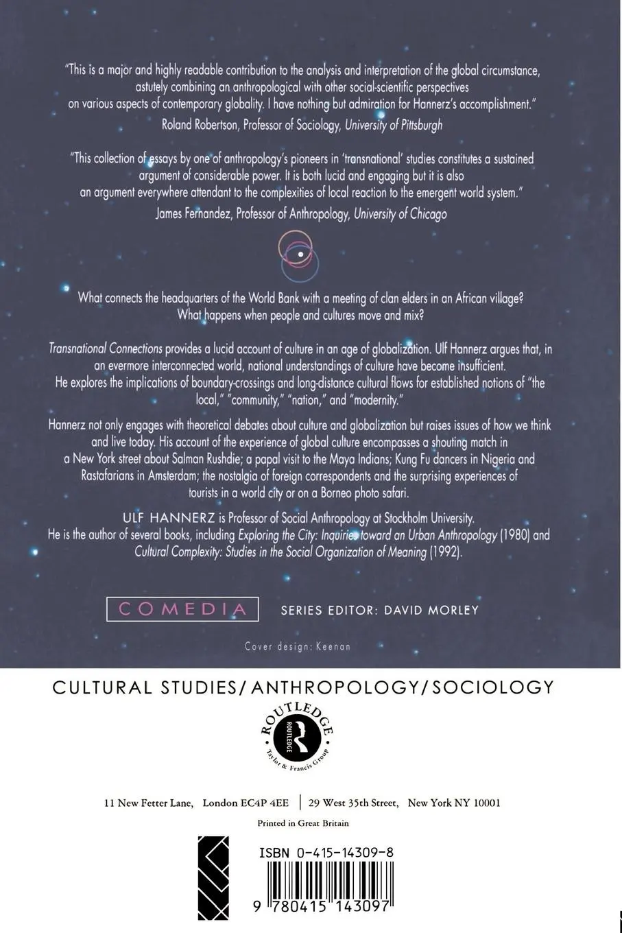 Rückseite: 9780415143097 | Transnational Connections | Culture, People, Places | Ulf Hannerz