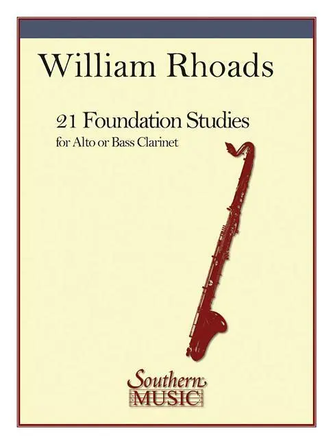 Cover: 9781581063097 | 21 Foundation Studies | Alto or Bass Clarinet | William Rhoads | Buch