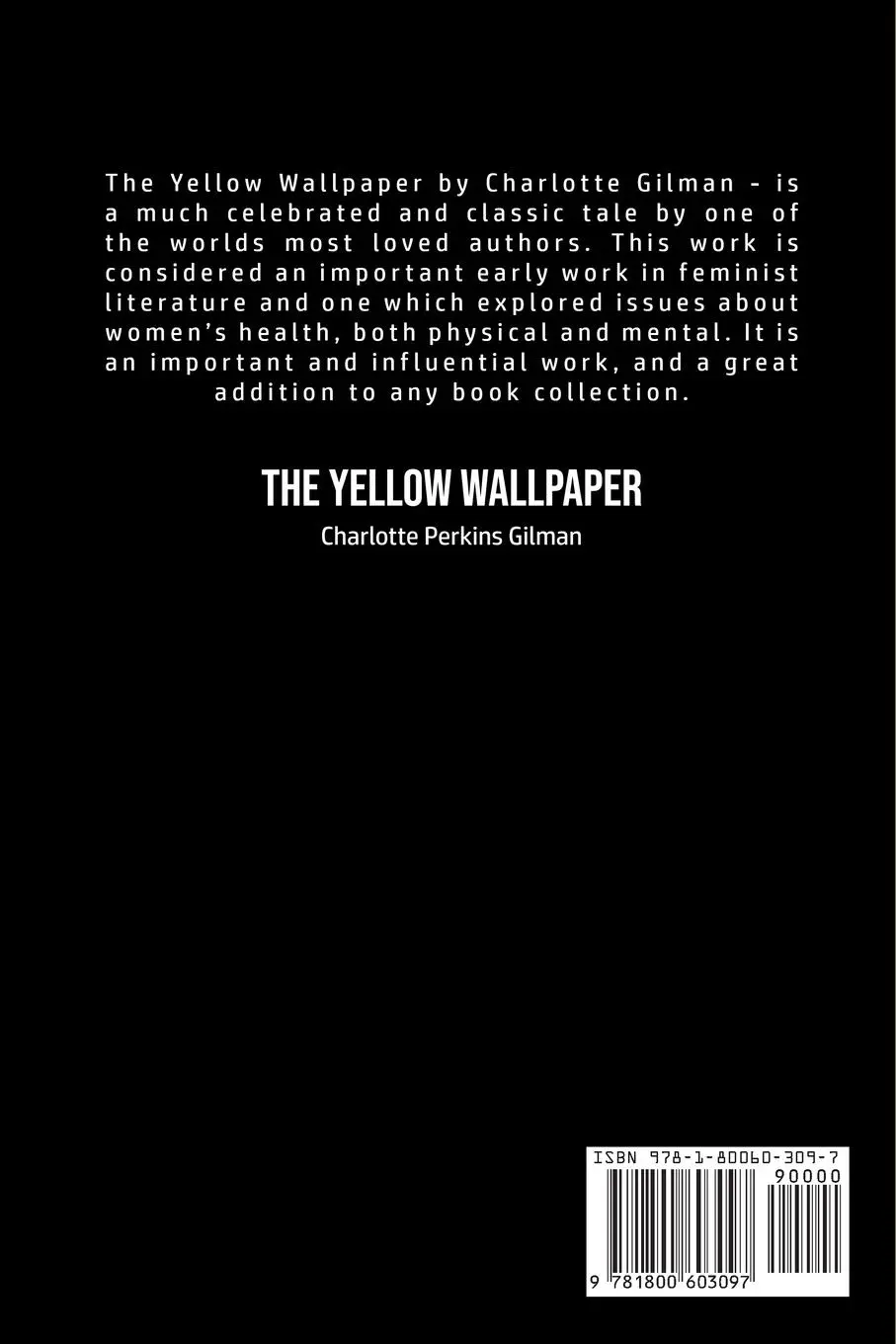 Rückseite: 9781800603097 | The Yellow Wallpaper | Charlotte Perkins Gilman | Taschenbuch | 2020