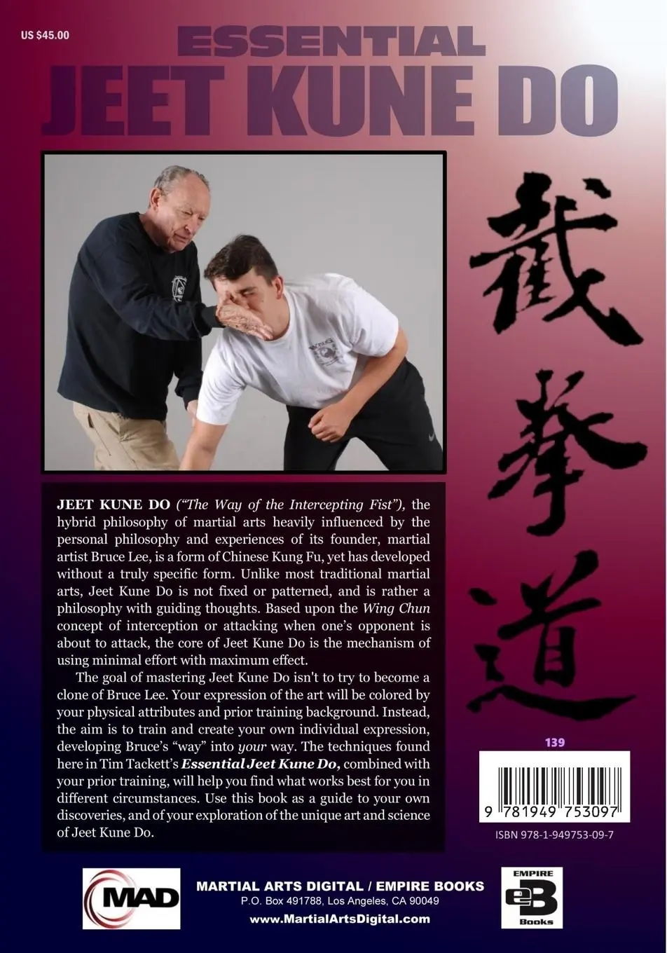 Rückseite: 9781949753097 | Essential Jeet Kune Do | Tim Tackett | Taschenbuch | Englisch | 2019