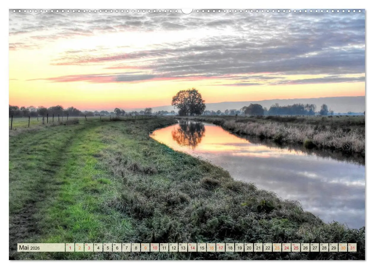 Bild: 9783457733097 | Landschaft an der Wümme (Wandkalender 2026 DIN A2 quer), CALVENDO...