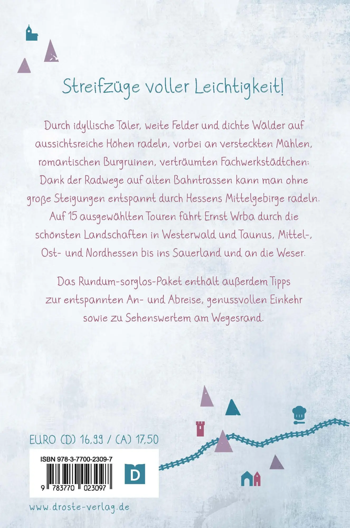Rückseite: 9783770023097 | Hessen - Alte Bahntrassen | Radeln für die Seele | Ernst Wrba | Buch