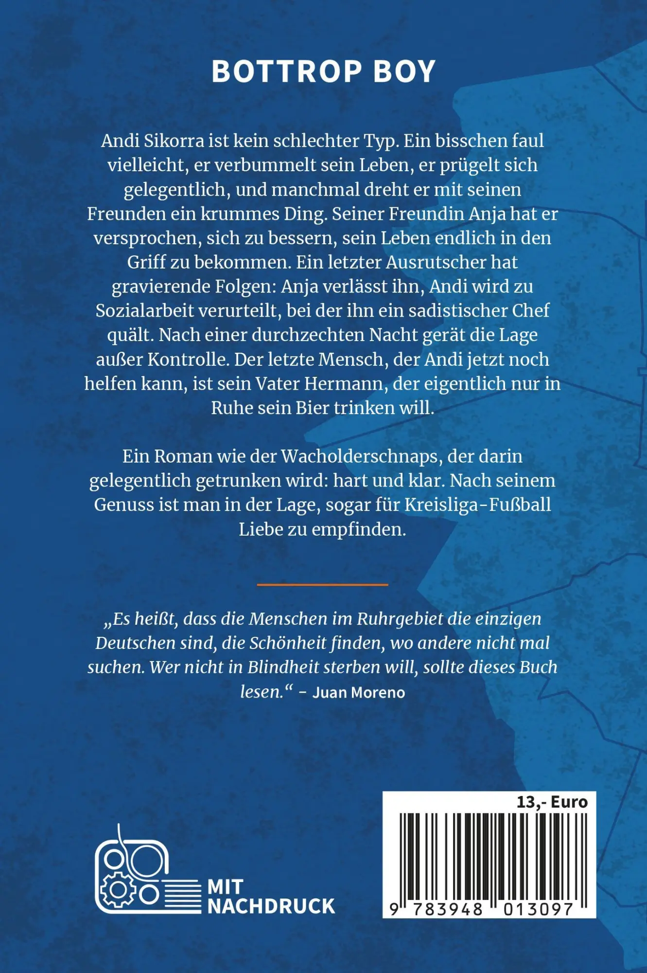 Rückseite: 9783948013097 | Bottrop Boy | Kai Feldhaus | Taschenbuch | Mit Nachdruck | 226 S.