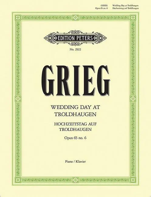 Cover: 9790014013097 | Wedding Day At Troldhaugen Op.65 No.6 | Edvard Grieg | Taschenbuch