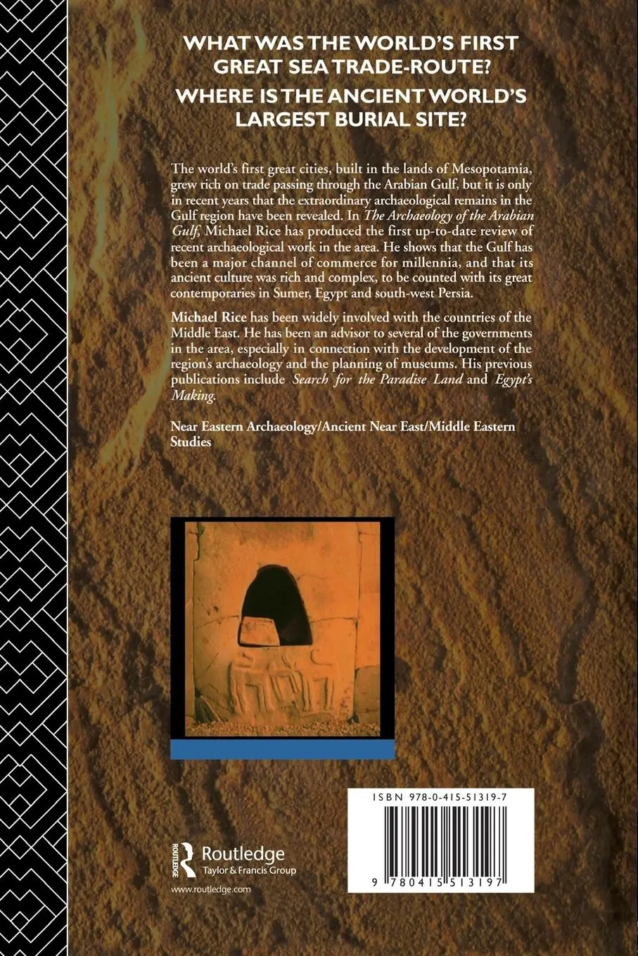 Rückseite: 9780415513197 | The Archaeology of the Arabian Gulf | Michael Rice | Taschenbuch