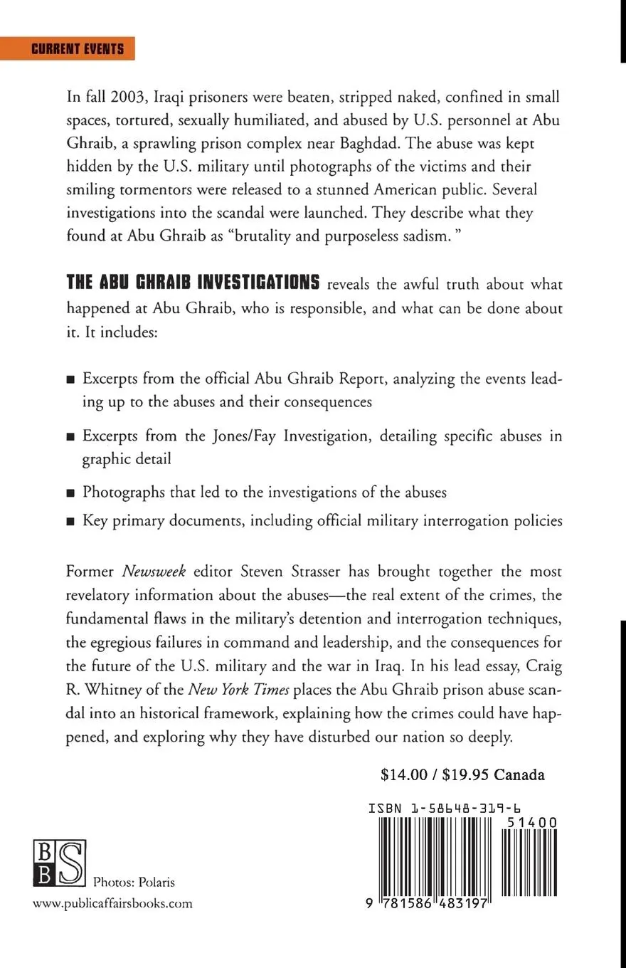 Rückseite: 9781586483197 | The Abu Ghraib Investigations | Steven Strasser | Taschenbuch | 2004