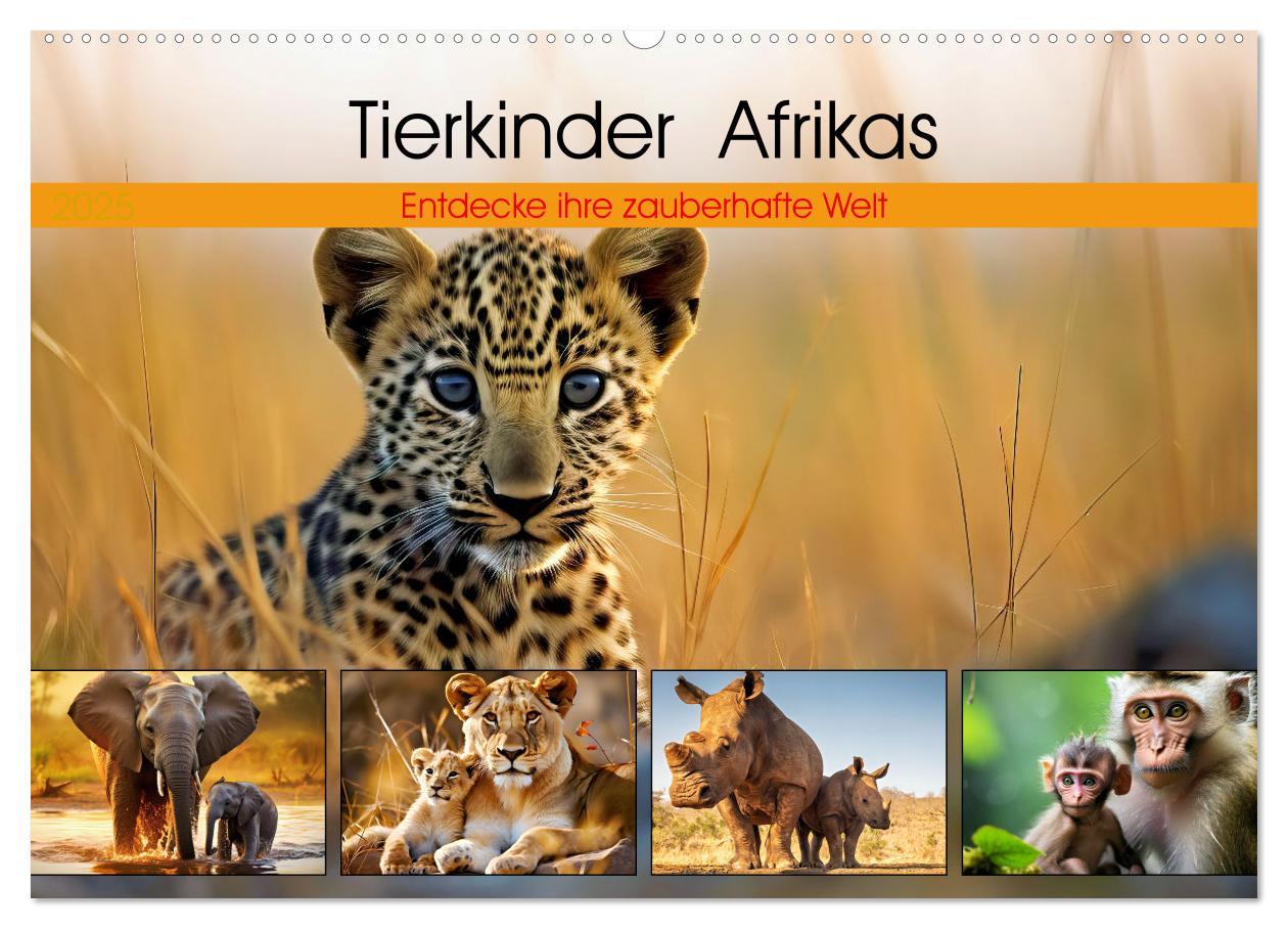 Cover: 9783435943197 | Tierkinder Afrikas - Entdecke ihre zauberhafte Welt (Wandkalender...
