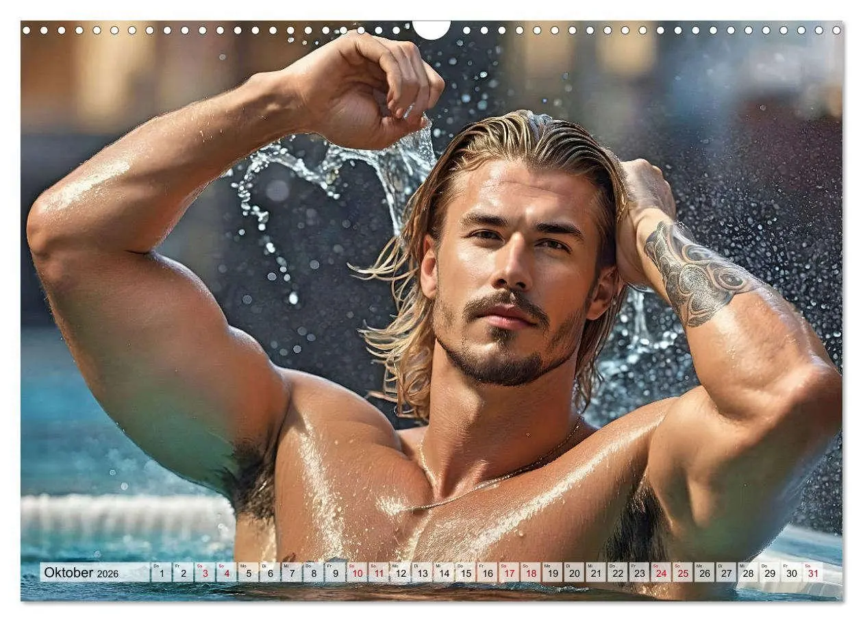 Bild: 9783457273197 | Heiße Kerle im Badeschaum - Muskeln, Tattoos und Wasserspiele...