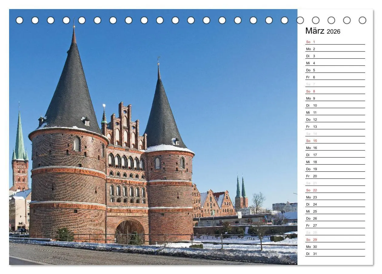 Bild: 9783516123197 | Hansestadt Lübeck / Geburtstagskalender (Tischkalender 2026 DIN A5...