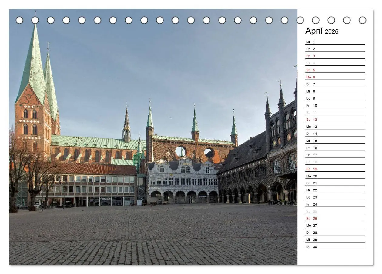 Bild: 9783516123197 | Hansestadt Lübeck / Geburtstagskalender (Tischkalender 2026 DIN A5...