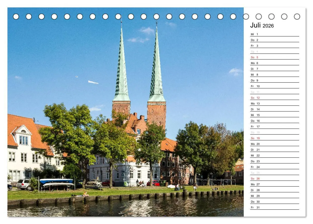Bild: 9783516123197 | Hansestadt Lübeck / Geburtstagskalender (Tischkalender 2026 DIN A5...