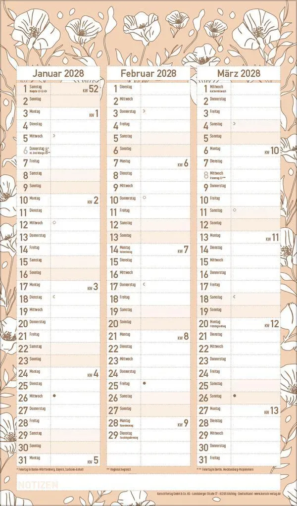 Bild: 9783819303197 | Premium Familienplaner Pläne schmieden 2027 | Verlag Korsch | Kalender