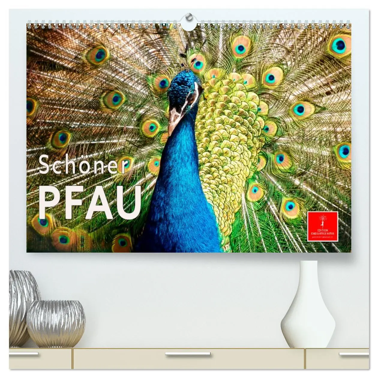 Cover: 9783457573297 | Schöner Pfau (hochwertiger Premium Wandkalender 2026 DIN A2 quer),...