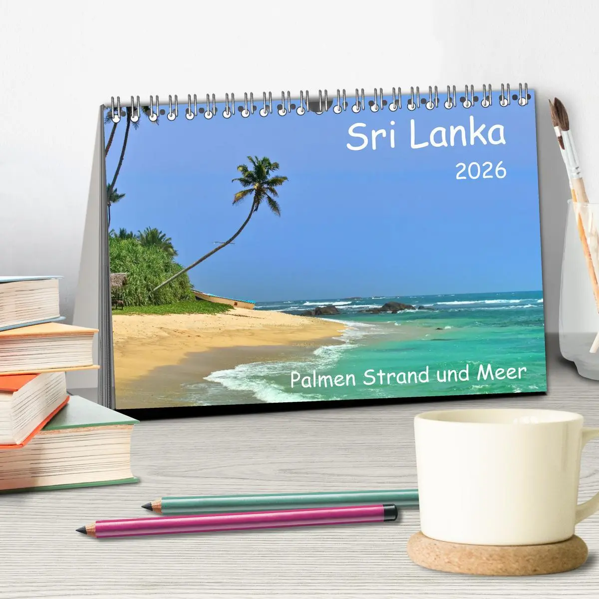 Bild: 9783457643297 | Sri Lanka, Palmen, Strand und Meer (Tischkalender 2026 DIN A5...