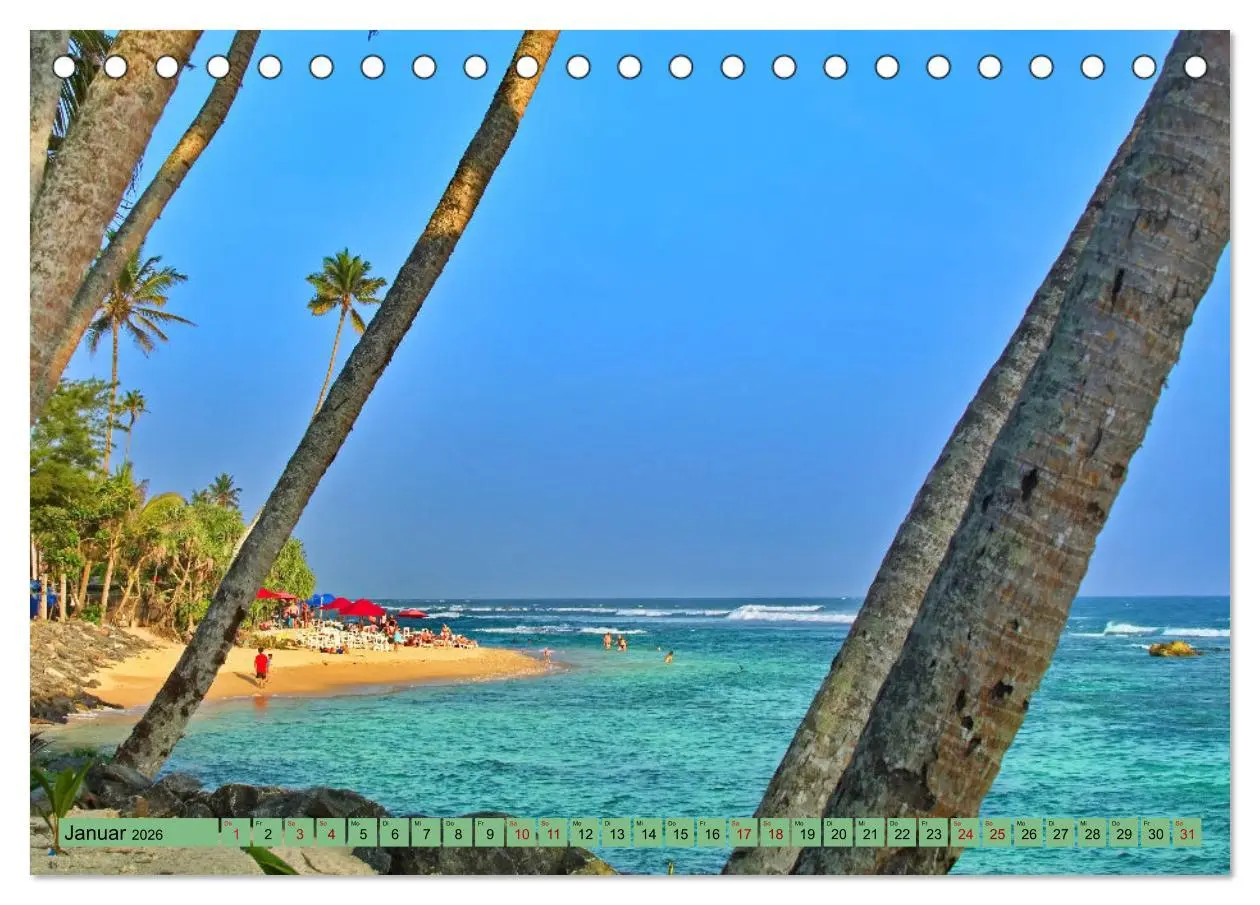 Bild: 9783457643297 | Sri Lanka, Palmen, Strand und Meer (Tischkalender 2026 DIN A5...
