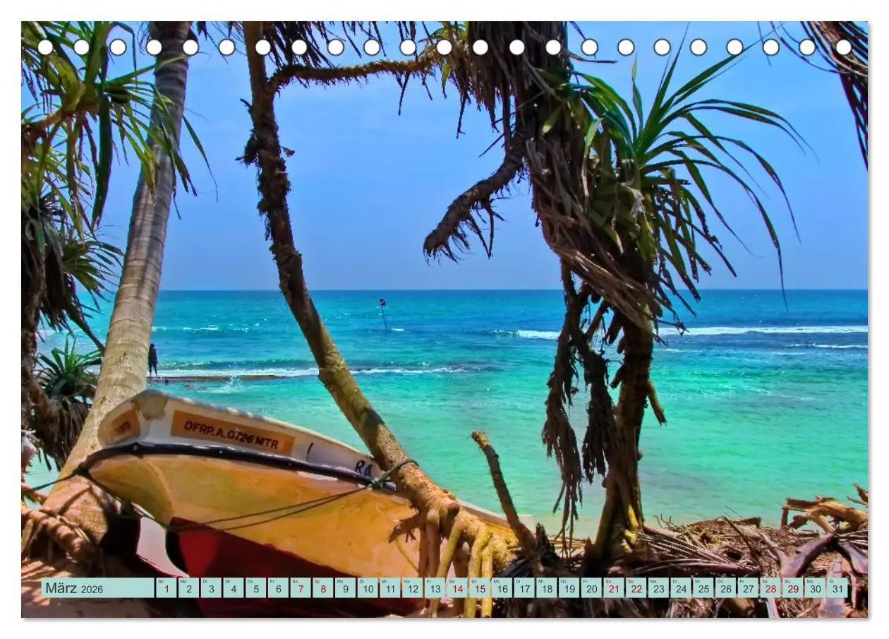 Bild: 9783457643297 | Sri Lanka, Palmen, Strand und Meer (Tischkalender 2026 DIN A5...