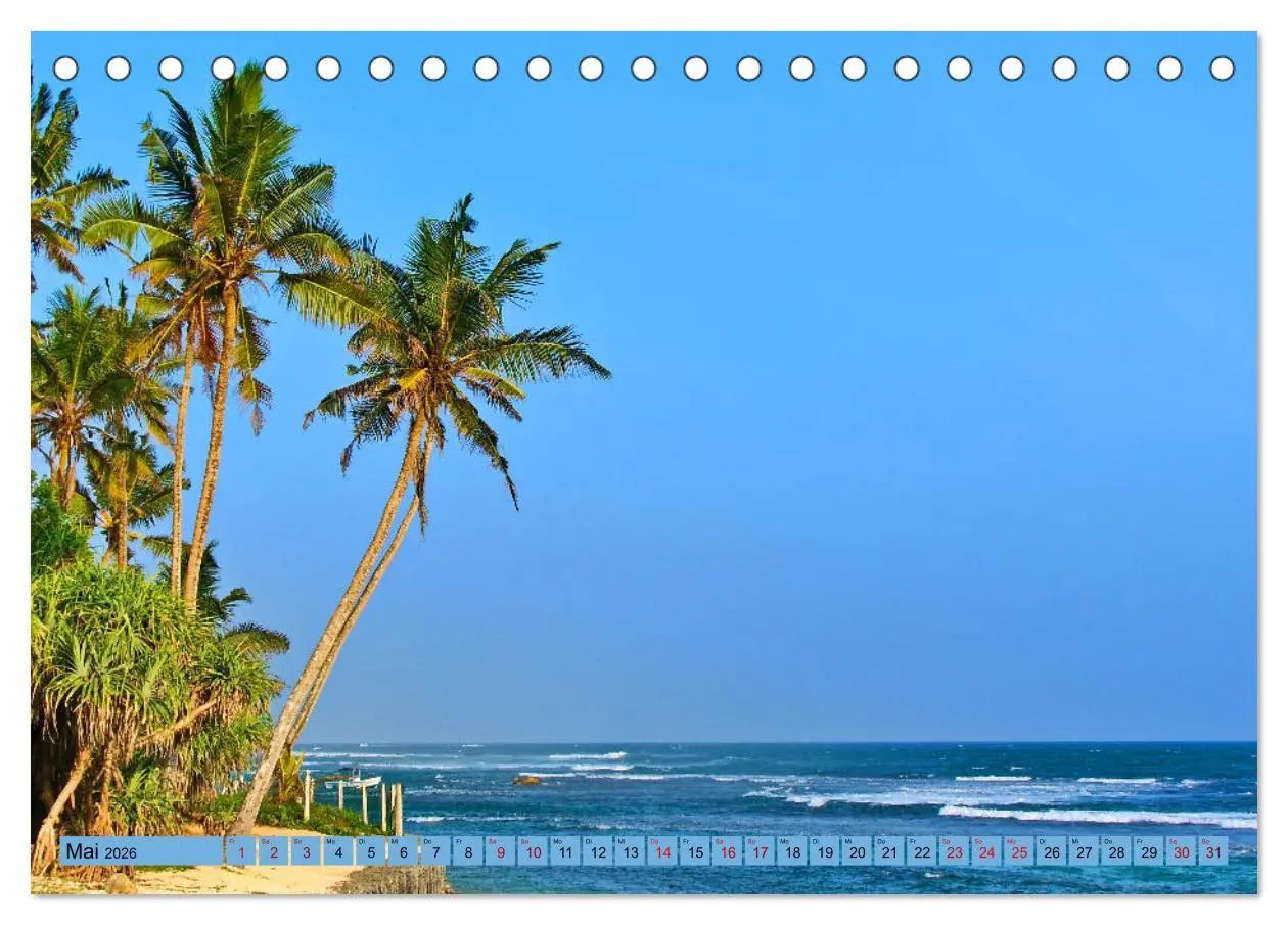 Bild: 9783457643297 | Sri Lanka, Palmen, Strand und Meer (Tischkalender 2026 DIN A5...
