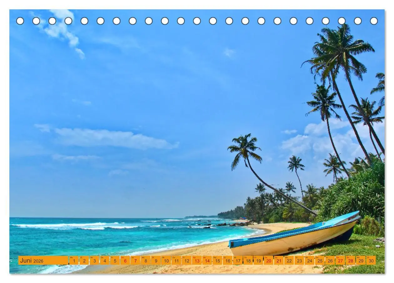 Bild: 9783457643297 | Sri Lanka, Palmen, Strand und Meer (Tischkalender 2026 DIN A5...