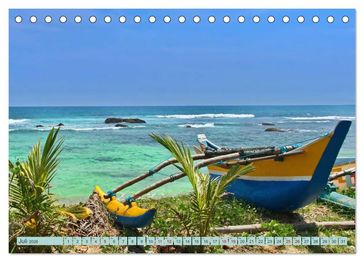 Bild: 9783457643297 | Sri Lanka, Palmen, Strand und Meer (Tischkalender 2026 DIN A5...