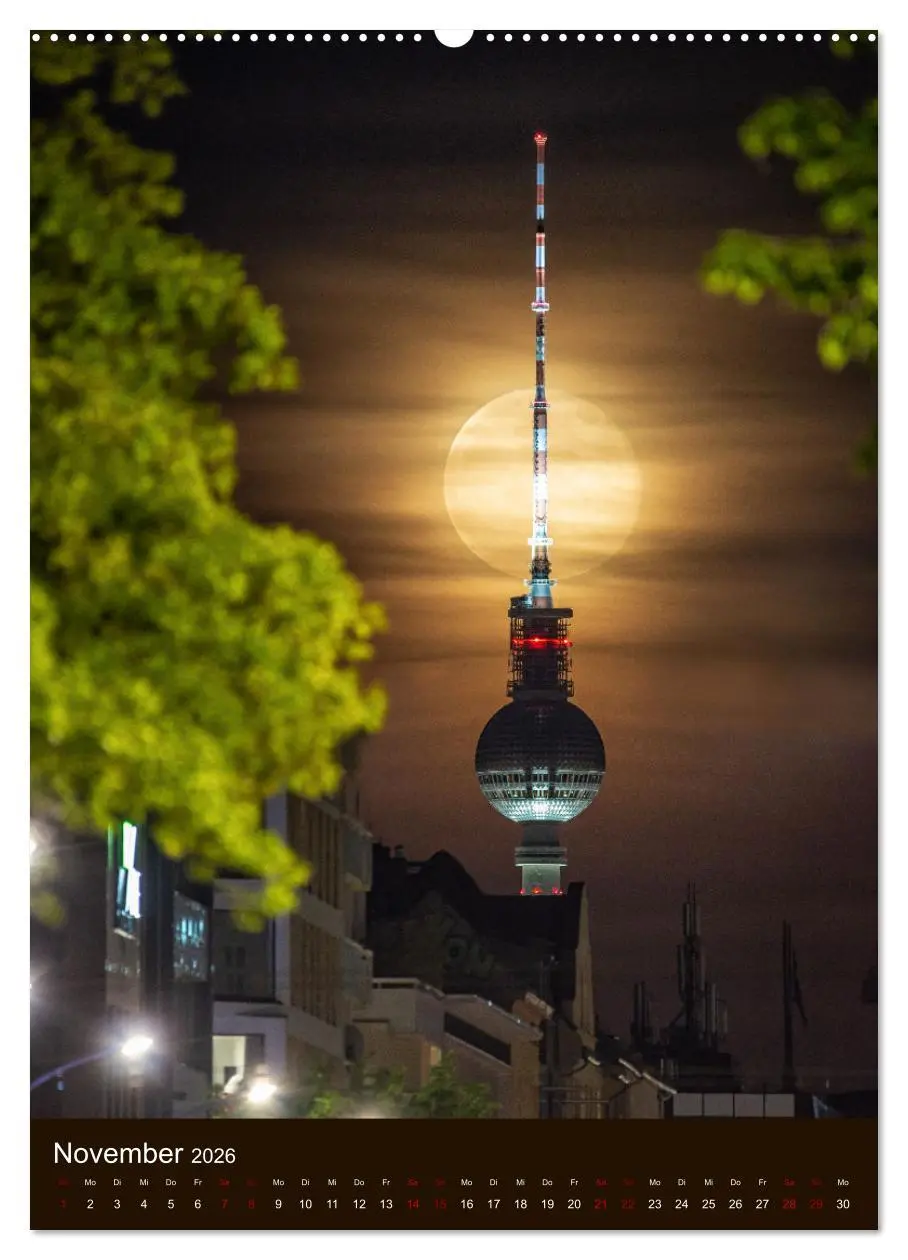 Bild: 9783516353297 | Berliner Fernsehturm - Magische Momente (Wandkalender 2026 DIN A2...