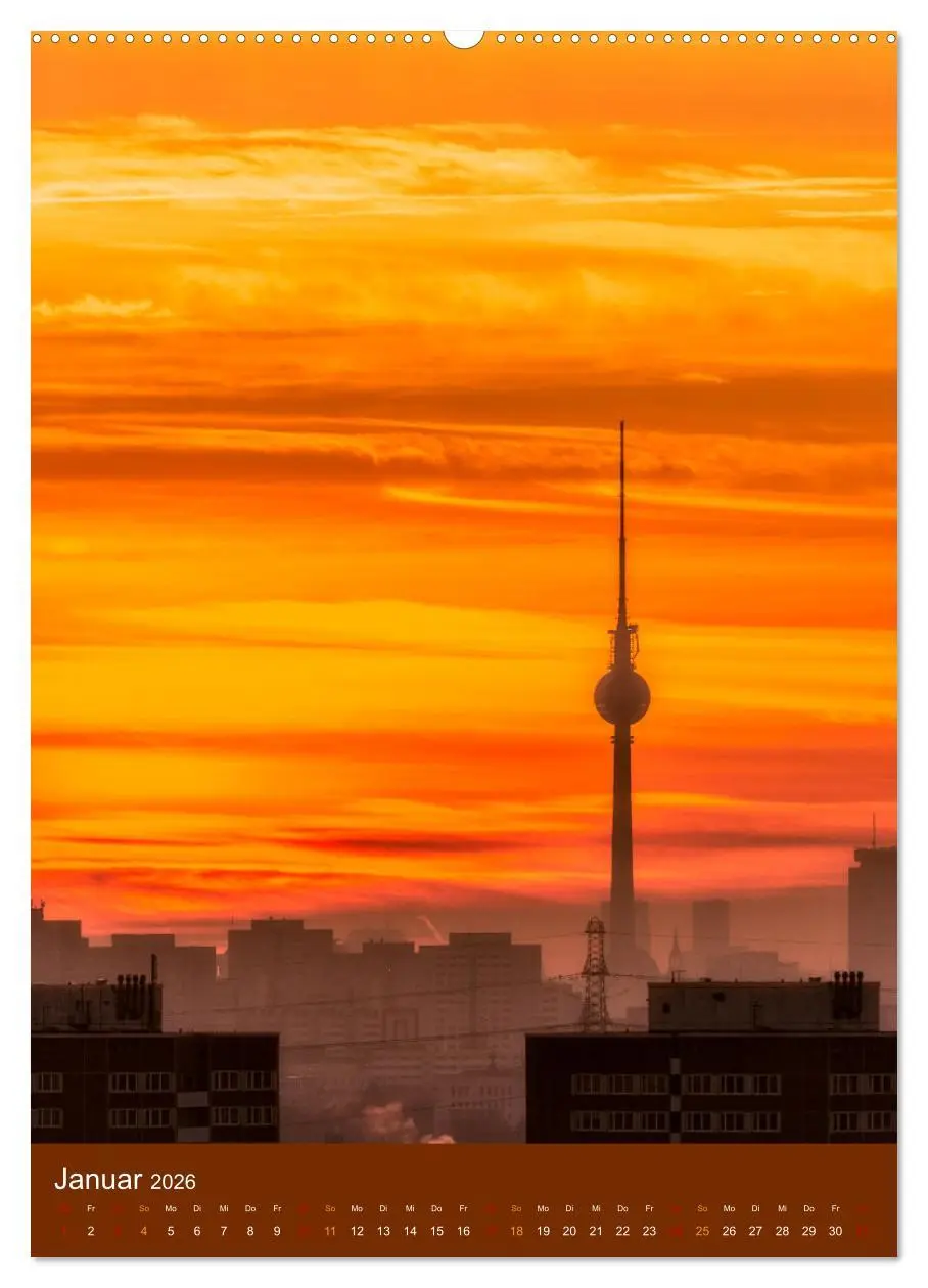 Bild: 9783516353297 | Berliner Fernsehturm - Magische Momente (Wandkalender 2026 DIN A2...