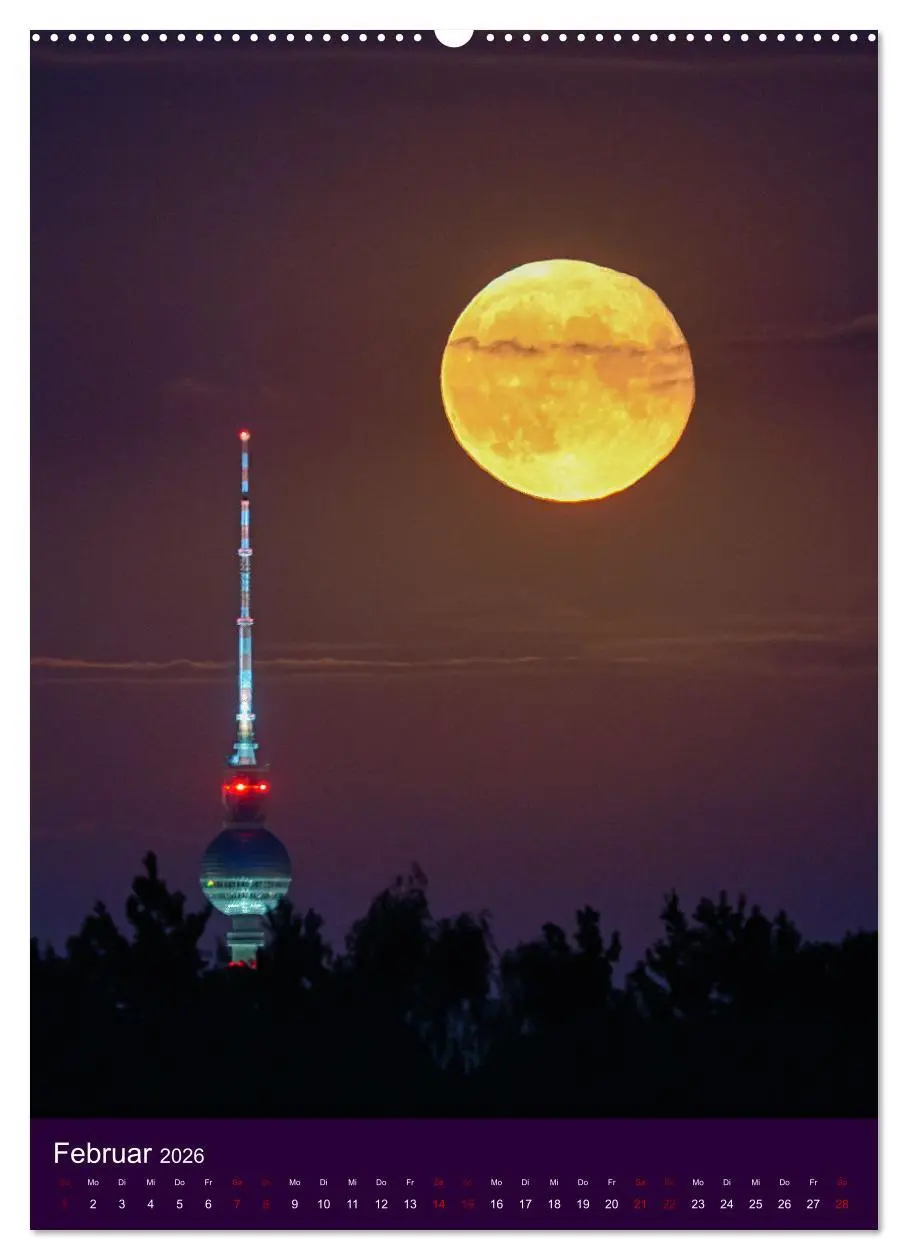 Bild: 9783516353297 | Berliner Fernsehturm - Magische Momente (Wandkalender 2026 DIN A2...