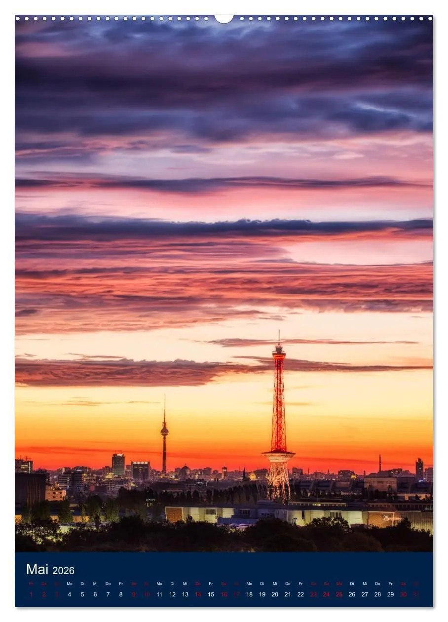 Bild: 9783516353297 | Berliner Fernsehturm - Magische Momente (Wandkalender 2026 DIN A2...