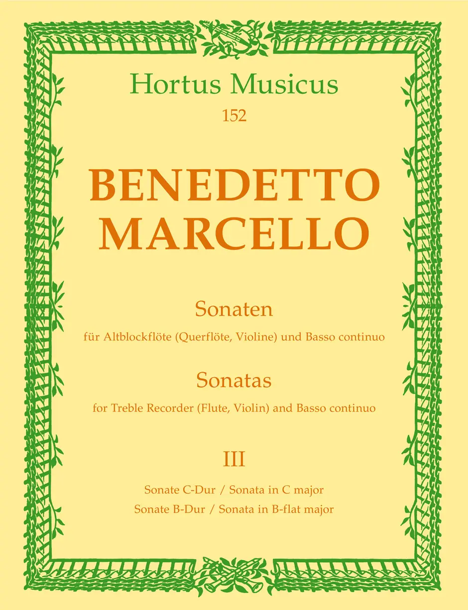 Cover: 9790006003297 | Sonaten 3 C Bes Op.2 | Benedetto Marcello | Buch | Bärenreiter Verlag