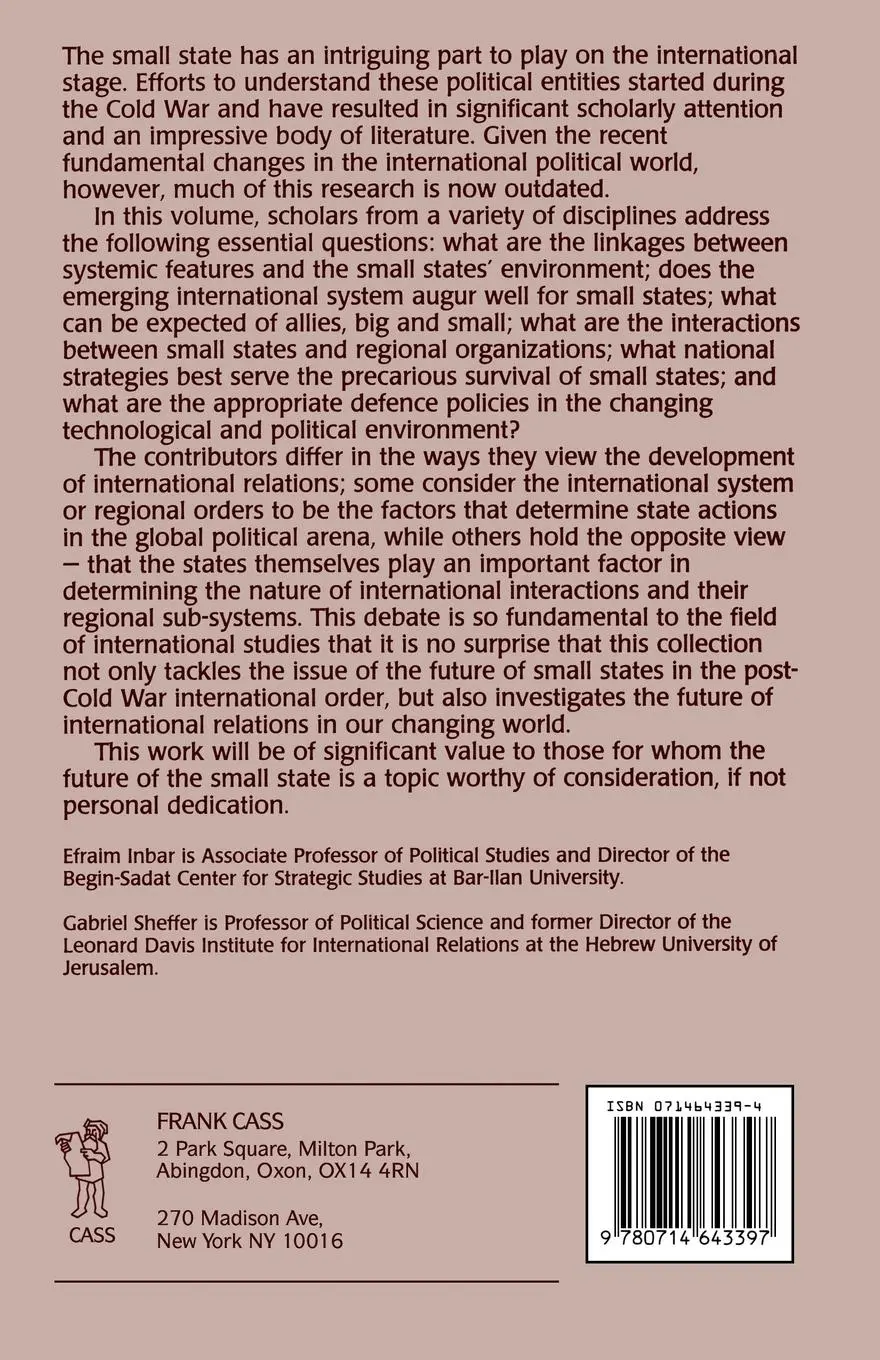 Rückseite: 9780714643397 | The National Security of Small States in a Changing World | Buch