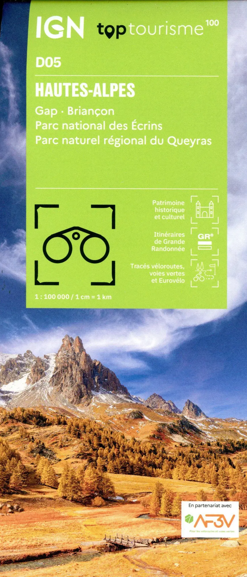 Cover: 9782758553397 | 5 Hautes-Alpes | 1:100000 | (Land-)Karte | IGN Top 100 départemental