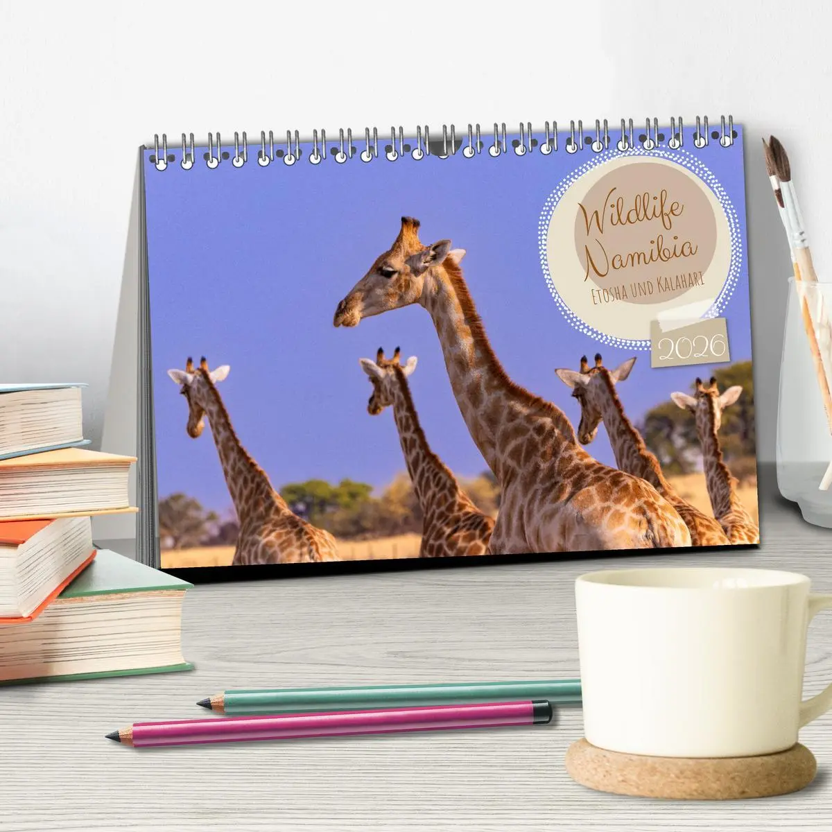 Bild: 9783457493397 | Wildlife Namibia - Etosha und Kalahari (Tischkalender 2026 DIN A5...