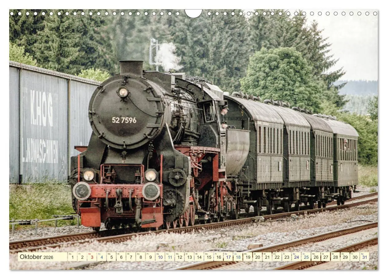 Bild: 9783457703397 | Dampfloks - eindrucksvolle Lokomotiven (Wandkalender 2026 DIN A3...