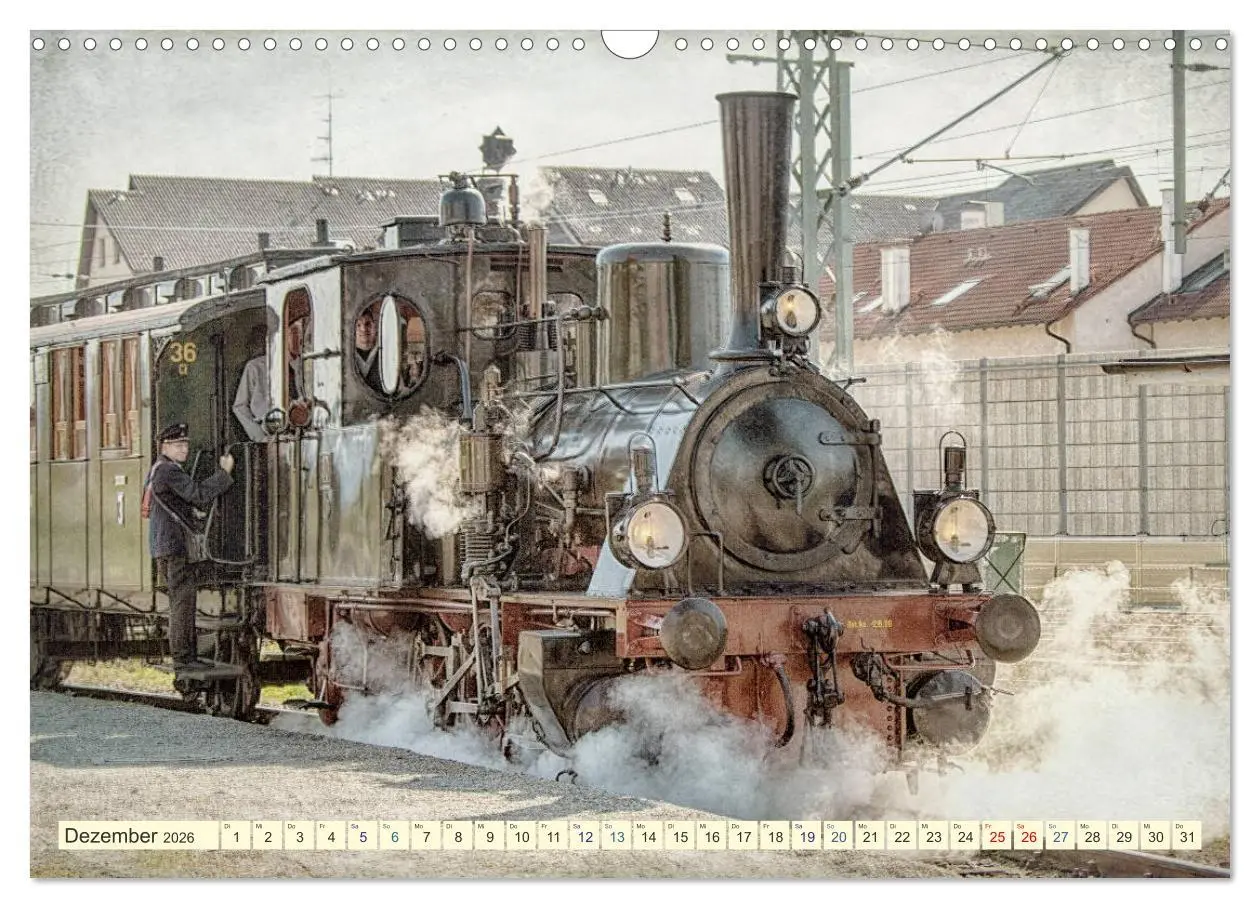 Bild: 9783457703397 | Dampfloks - eindrucksvolle Lokomotiven (Wandkalender 2026 DIN A3...