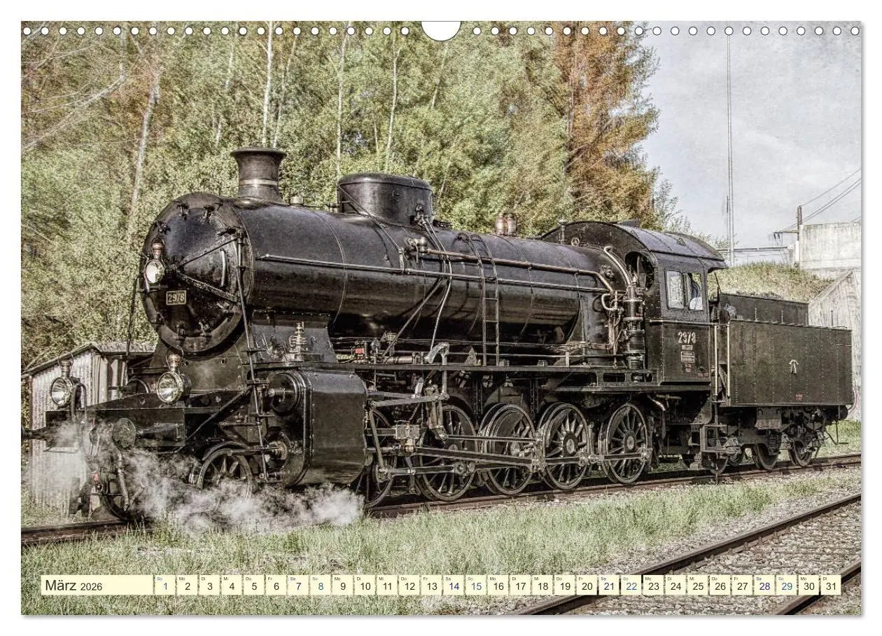 Bild: 9783457703397 | Dampfloks - eindrucksvolle Lokomotiven (Wandkalender 2026 DIN A3...