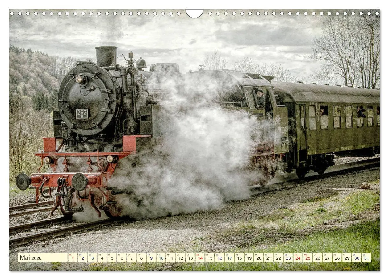 Bild: 9783457703397 | Dampfloks - eindrucksvolle Lokomotiven (Wandkalender 2026 DIN A3...