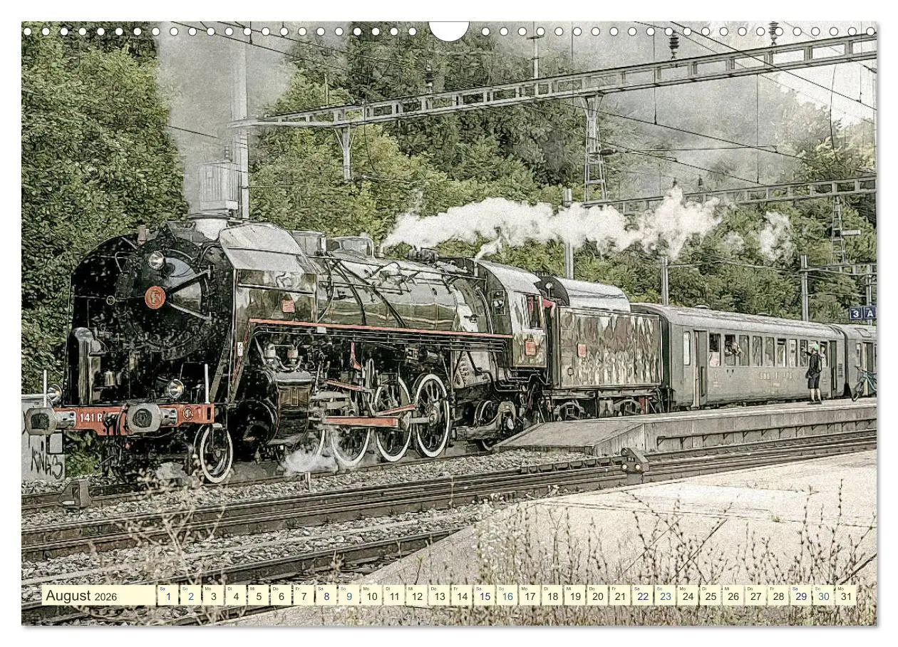 Bild: 9783457703397 | Dampfloks - eindrucksvolle Lokomotiven (Wandkalender 2026 DIN A3...