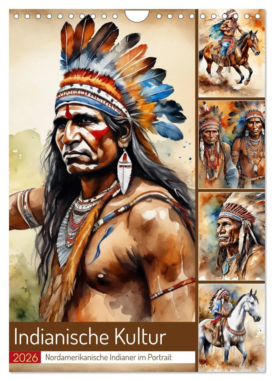 Cover: 9783516273397 | Indianische Kultur (Wandkalender 2026 DIN A4 hoch), CALVENDO...