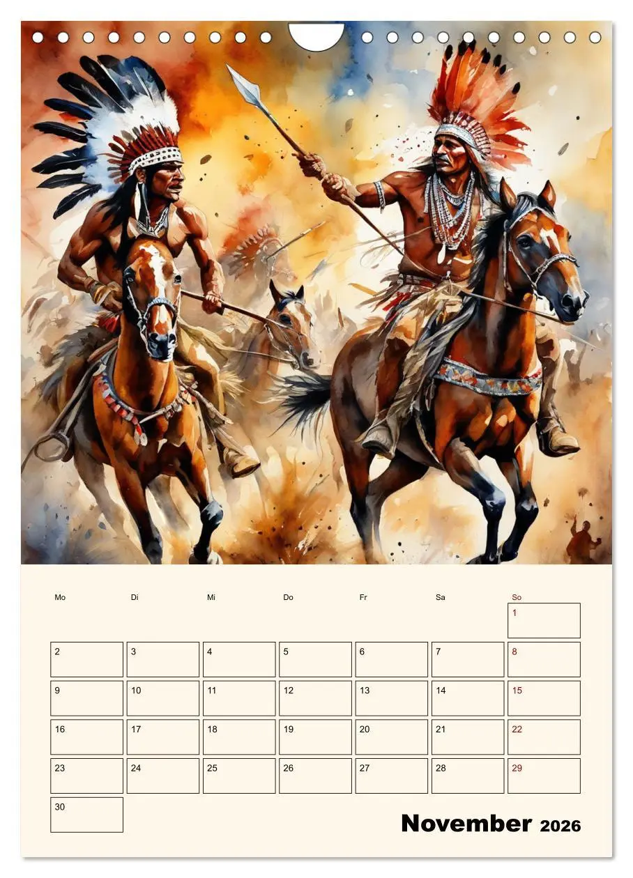Bild: 9783516273397 | Indianische Kultur (Wandkalender 2026 DIN A4 hoch), CALVENDO...